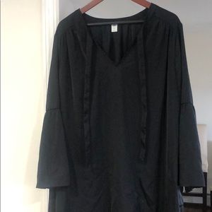 Old Navy Black Dress with Bell Sleeves